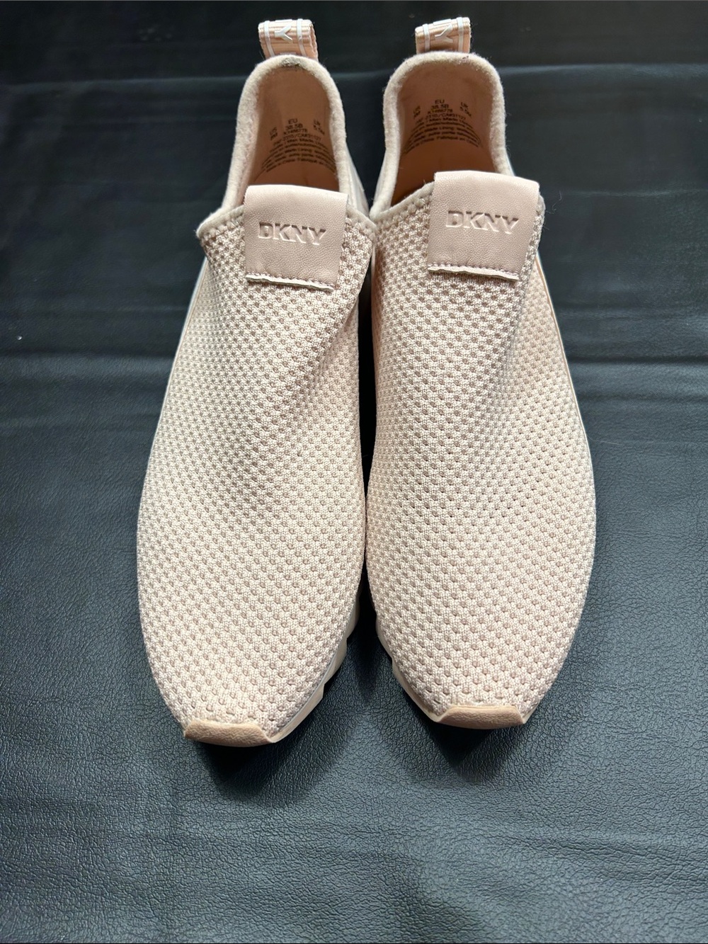 DKNY Women's Slip-On Knit Sneakers in Blush